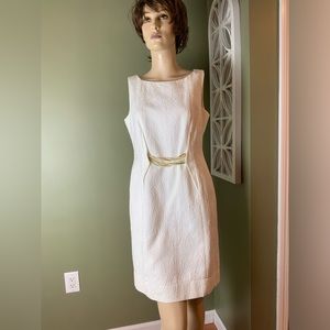 TAYLOR white dress with chains size 8